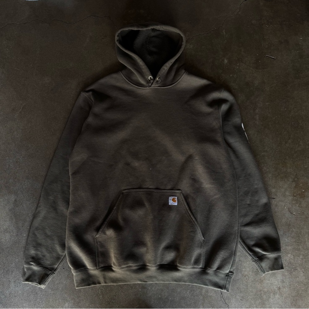 Brand New olive green carhartt hoodie with faded look